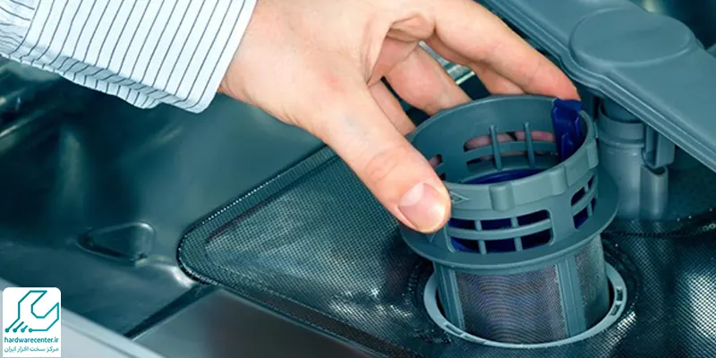 مسدود شدن فیلتر تخلیه ماشین ظرفشویی
