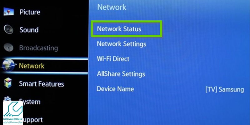 نحوه تنظیم و تغییر آدرس آی پی در تلویزیون